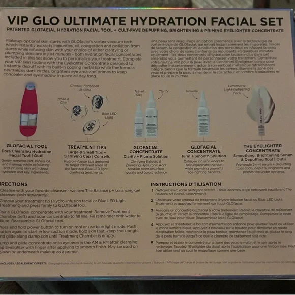 VIP Glo Ultimate Hydration Facial Set - Limited Edition. Box Slightly Damaged. - Picture 3 of 3